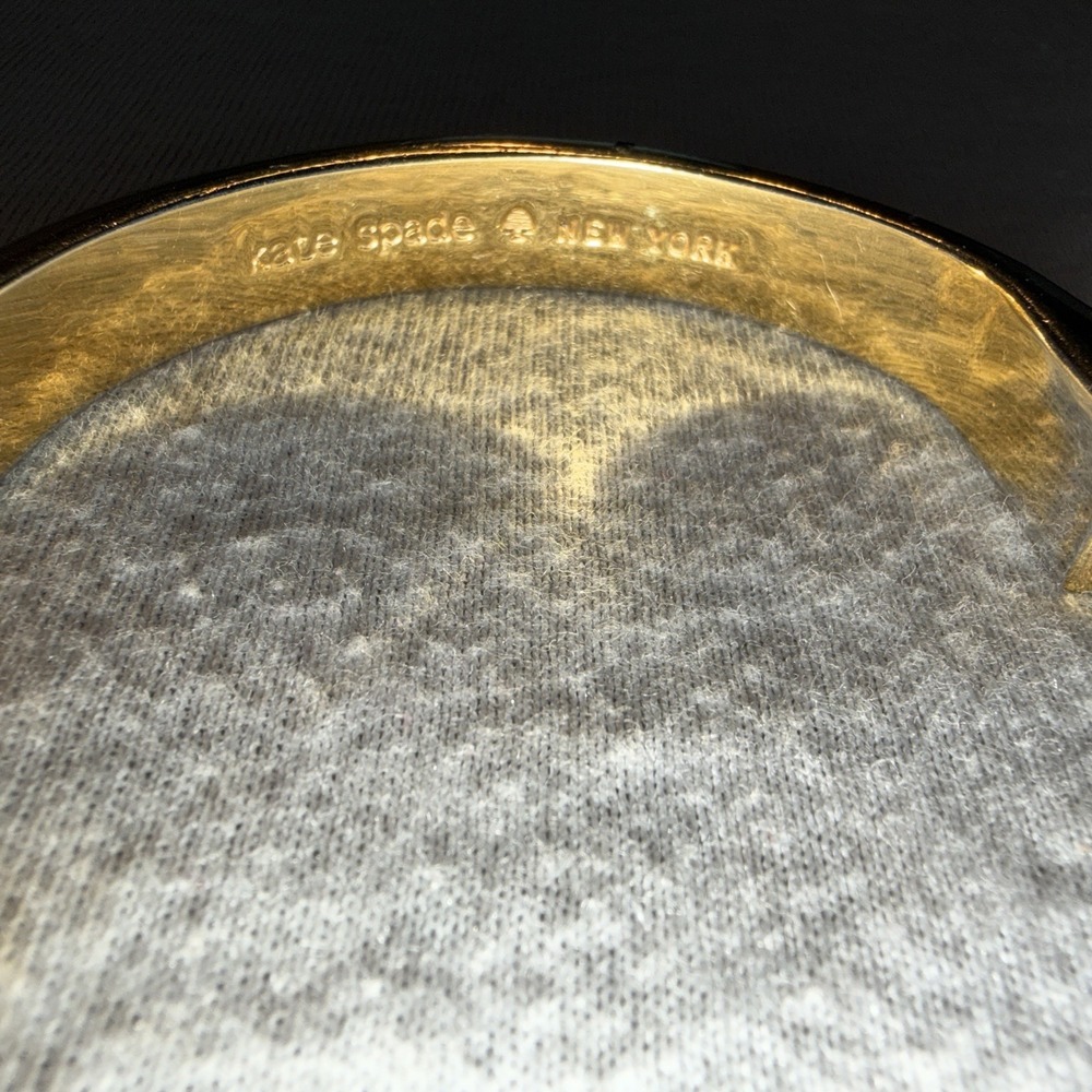 Kate Spade New York Good As Gold Logo Bangle Bracelet Women's Fashion Jewelry - Picture 9 of 9